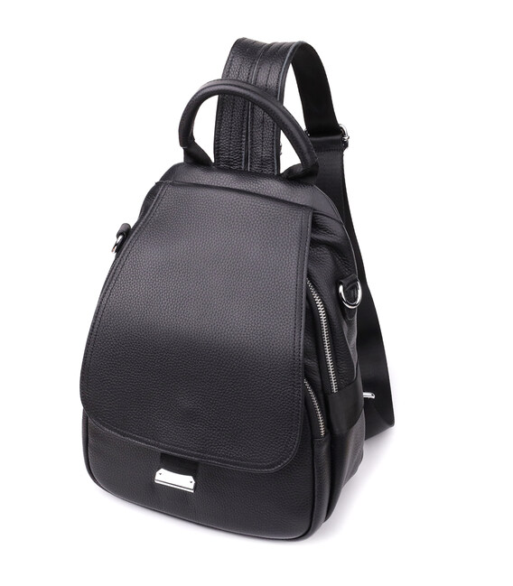 Женский рюкзак из натуральной кожи Vintage 23056 Черный фото, картинка, изображение