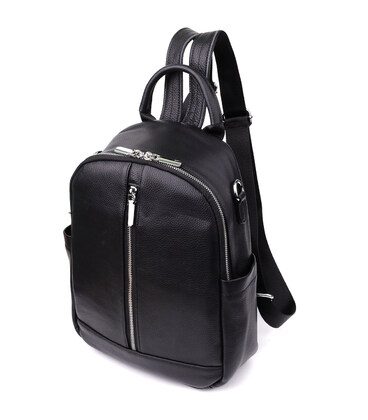 Женский рюкзак из натуральной кожи Vintage 23057 Черный фото, картинка, изображение