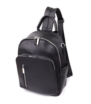 Женский рюкзак из натуральной кожи Vintage 23059 Черный фото, картинка, изображение