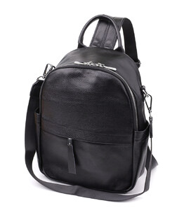 Жіночий рюкзак з натуральної шкіри Vintage 23060 Чорний картинка, зображення, фото