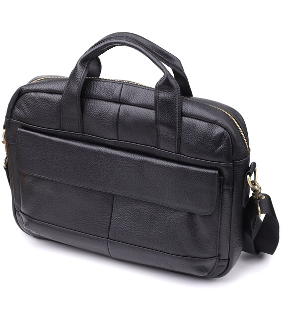 Портфель для мужчин из натуральной кожи Vintage 23041 Черный фото, картинка, изображение