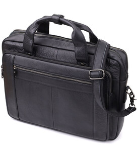 Портфель для чоловіків з натуральної шкіри Vintage 23042 Чорний картинка, зображення, фото