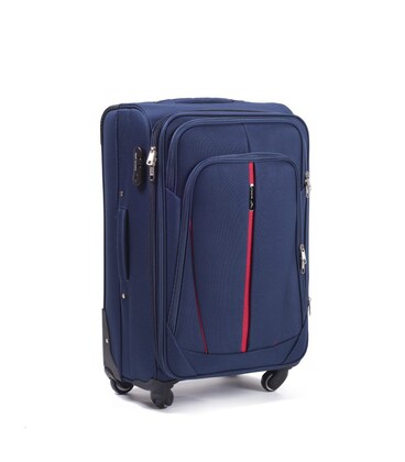 Валіза Wings 1706 маленька S синя 4 колесна картинка, зображення, фото