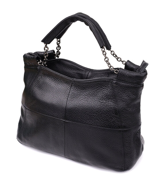 Повсякденна сумка з натуральної шкіри для жінок Vintage 22992 Чорний картинка, зображення, фото