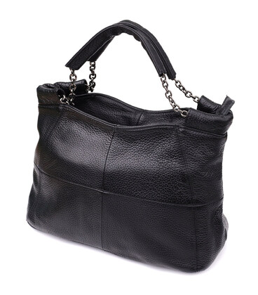 Повсякденна сумка з натуральної шкіри для жінок Vintage 22992 Чорний картинка, зображення, фото