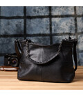 Повседневная сумка из натуральной кожи для женщин Vintage 22992 Черный фото, картинка, изображение