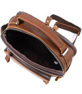Мужская деловая сумка с ручкой для переноса в руке из натуральной кожи Vintage 23033 Коричневый фото, картинка, изображение
