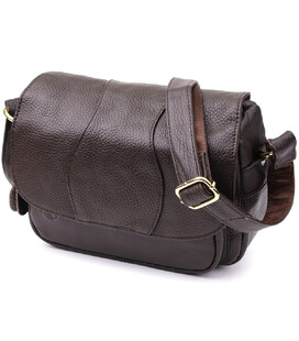 Сумка з натуральної шкіри для жінок Vintage 22973 Коричневий картинка, зображення, фото