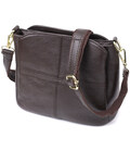 Жіноча сумка з натуральної шкіри зі зручною внутрішньою організацією Vintage 22979 Коричневий картинка, зображення, фото