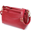 Сумка жіноча з твердим дном з натуральної шкіри Vintage 22982 Червоний картинка, зображення, фото