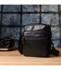 Чоловічі сумки на плече з натуральної шкіри Vintage 23020 Чорний картинка, зображення, фото