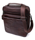 Чоловіча сумка з ручкою для перенесення в руці з натуральної шкіри Vintage 23024 Коричневий картинка, зображення, фото