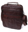 Мужская сумка с ручкой для переноса в руке из натуральной кожи Vintage 23024 Коричневый фото, картинка, изображение