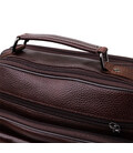 Мужская сумка с ручкой для переноса в руке из натуральной кожи Vintage 23024 Коричневый фото, картинка, изображение
