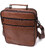 Мужская сумка с ручкой для переноса в руке из натуральной кожи Vintage 23025 Светло-коричневый фото, картинка, изображение