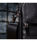 Чоловіча сумка з ручкою для перенесення в руці з натуральної шкіри Vintage 23026 Чорний картинка, зображення, фото