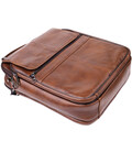 Сумка для чоловіків з ручкою для перенесення в руці з натуральної шкіри Vintage 23028 Коричневий картинка, зображення, фото