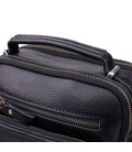 Ділова чоловіча сумка з ручкою для перенесення в руці з натуральної шкіри Vintage 23034 Чорний картинка, зображення, фото