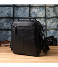 Ділова чоловіча сумка з ручкою для перенесення в руці з натуральної шкіри Vintage 23034 Чорний картинка, зображення, фото