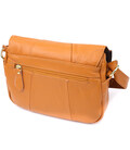 Вместительная повседневная сумка из натуральной кожи для женщин Vintage 22968 Рыжий фото, картинка, изображение