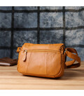 Вместительная повседневная сумка из натуральной кожи для женщин Vintage 22968 Рыжий фото, картинка, изображение