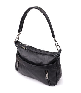 Женская сумка из натуральной кожи Vintage 23011 Черный фото, картинка, изображение