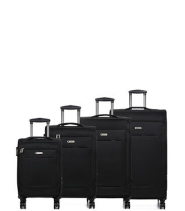 Набір валіз Airtex 621 Worldline 4 в 1 чорний картинка, зображення, фото