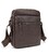 Месенджер в гладкой коже коричневий Tiding Bag 8718C фото, картинка, изображение