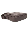 Месенджер в гладкій шкірі коричневий Tiding Bag 8718C картинка, зображення, фото