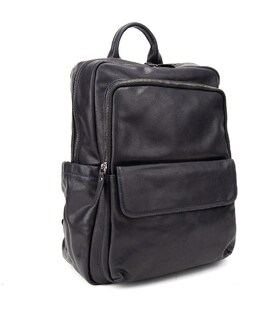 Чоловічий шкіряний рюкзак темно-синій Tiding Bag 2086BL картинка, зображення, фото