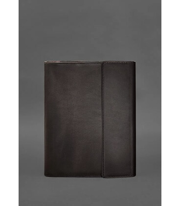 Шкіряна папка для документів "Сімейна" з зошитами темно-коричнева картинка, зображення, фото