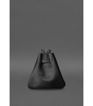 Кожаный мешочек для ювелирных изделий (подарочный), чёрный фото, картинка, изображение