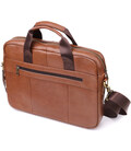 Мужской деловой портфель из натуральной кожи Vintage 23038 Коричневый фото, картинка, изображение