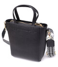 Трапецієподібна сумка для жінок з натуральної шкіри Vintage 22916 Чорний картинка, зображення, фото
