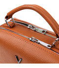 Женская сумка из натуральной кожи с двойным внутренним пространством Vintage 22921 Рыжий фото, картинка, изображение