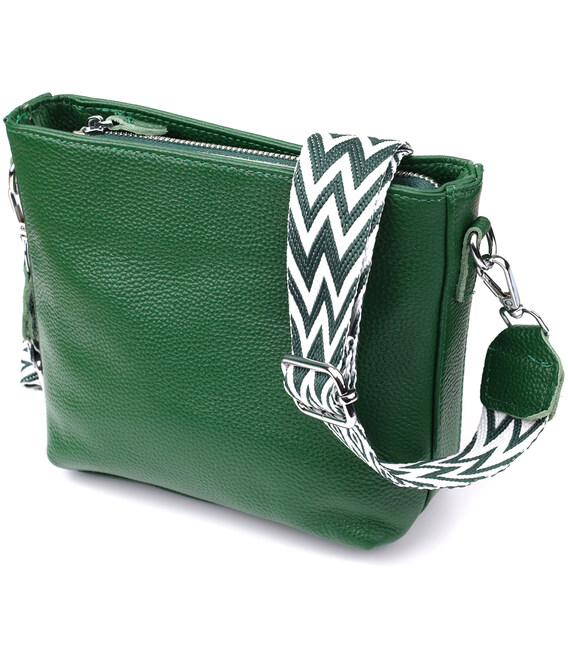 Женская кожаная сумка на каждый день Vintage 22913 Зеленый фото, картинка, изображение