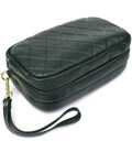 Кожаная сумка на три отделения для женщин Vintage 22893 Зеленый фото, картинка, изображение