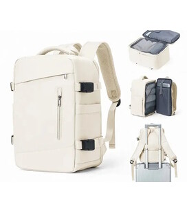 Нейлоновый рюкзак для ручной клади TB03 лоукост 40x30x20 см, Бежевый фото, картинка, изображение