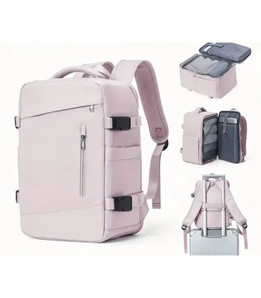 Нейлоновый рюкзак для ручной клади TB03 лоукост 40x30x20 см, Розовый фото, картинка, изображение