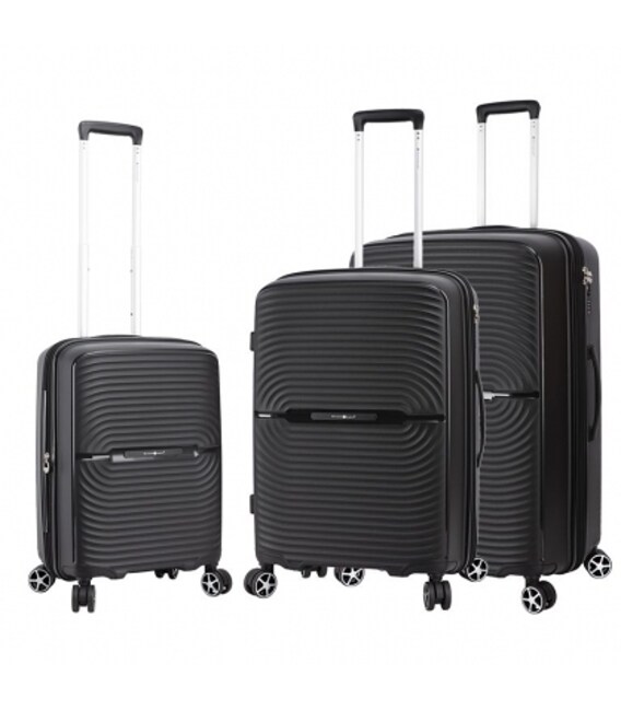 Комплект чемоданов Snowball 40903 черный фото, картинка, изображение