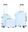 Набір Валіз з Кейсом Snowball 51304 3 в 1 блакитний - картинка, зображення, фото валізи