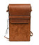Міні сумка чохол для телефону, панч Grande Pelle 70352323 теракот фото, картинка, изображение