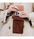 Міні сумка чохол для телефону, панч Grande Pelle 70352323 теракот фото, картинка, изображение