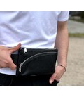 Поясна бананка унісекс 14х25х8, сумка конверт для телефону та документів TD-54928 чорна картинка, зображення, фото