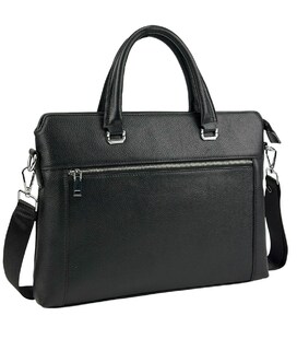 Сумка для ноутбука чорна шкіряна Tiding Bag A25F-9157-1A картинка, зображення, фото