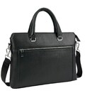 Сумка для ноутбука черная кожаная Tiding Bag A25F-9157-1A фото, картинка, изображение