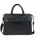 Сумка для ноутбука черная кожаная Tiding Bag A25F-9157-1A фото, картинка, изображение