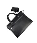 Сумка для ноутбука чорна шкіряна Tiding Bag A25F-9157-1A картинка, зображення, фото