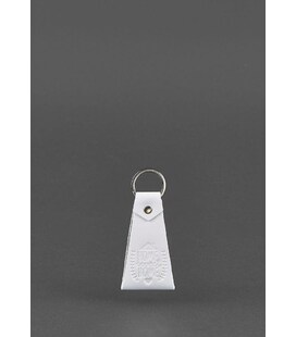 Шкіряний білий брелок-петля картинка, зображення, фото