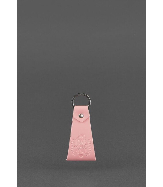 Кожаный розовый брелок-петля фото, картинка, изображение